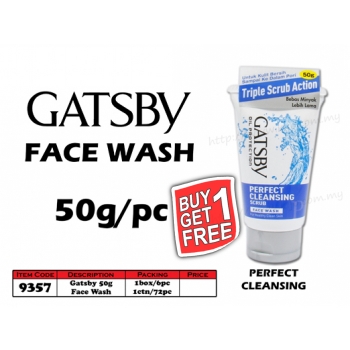 9357 Gatsby Face Wash 50g - Perfect Cleansing- Buy1Get1free